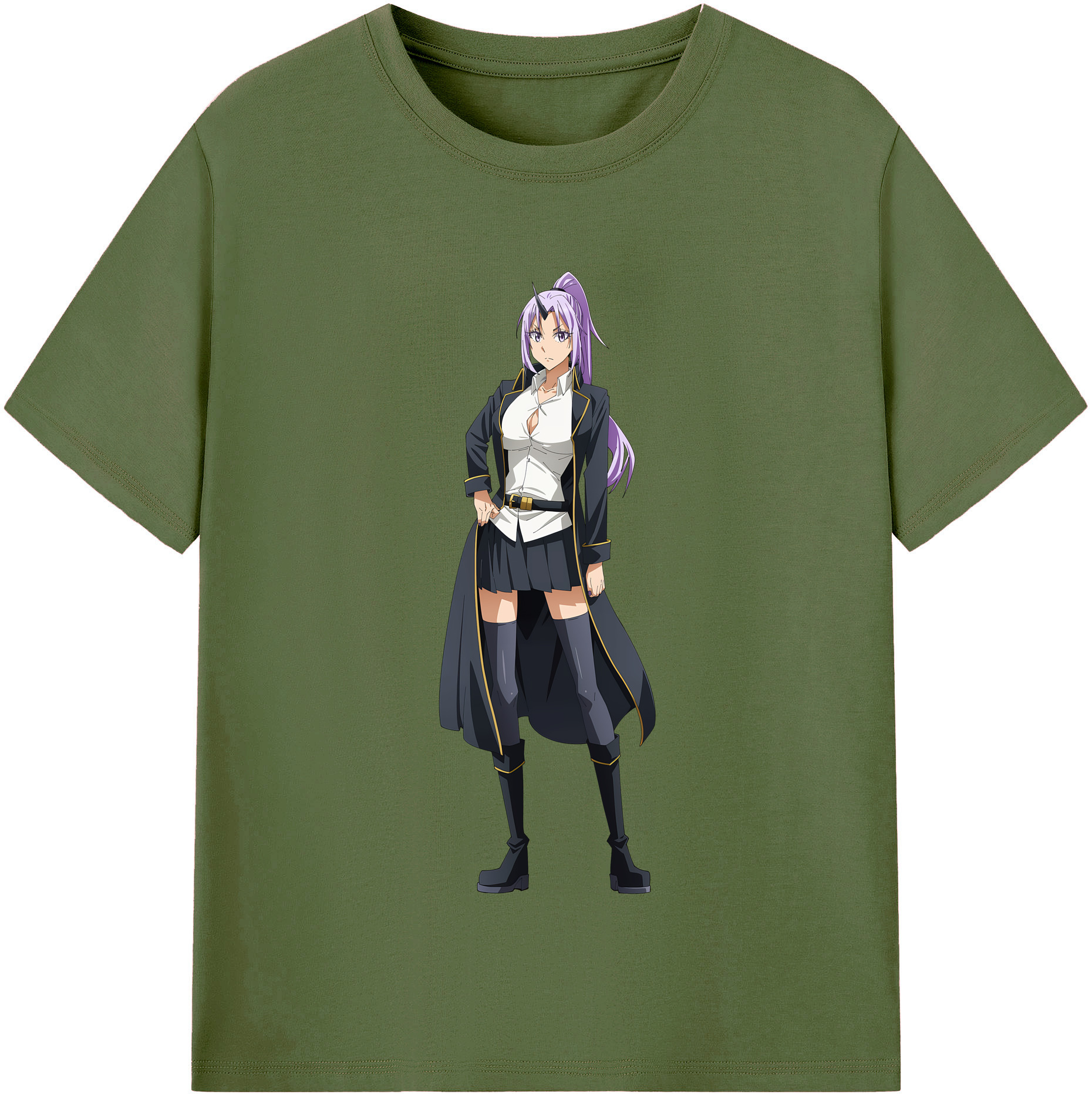 （画像用） 転スラ Regarding Reincarnated to Slime 綿100％半袖Tシャツ（フロントプリント）